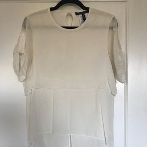 BCBGMAXAZARIA Sheer Shirt